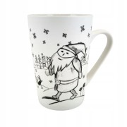PORCELANOWY KUBEK Z MIKOŁAJEM 435 ML ŚWIĘTA
