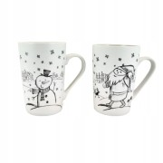 PORCELANOWY KUBEK Z MIKOŁAJEM 435 ML ŚWIĘTA