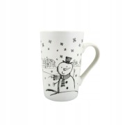 PORCELANOWY KUBEK Z BAŁWANEM 435 ML ŚWIĘTA