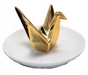 TALERZYK NA BIŻUTERIĘ ZE ZŁOTYM PTAKIEM