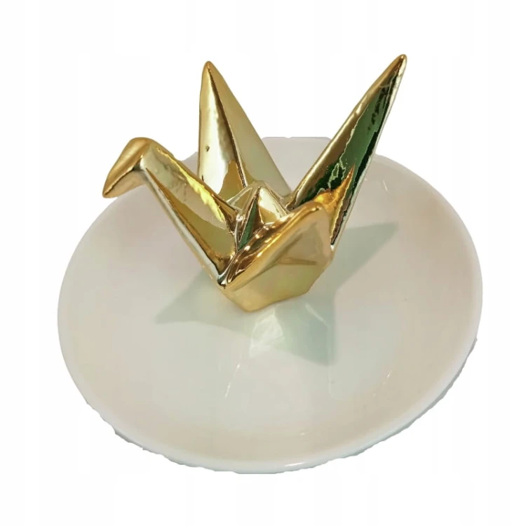 TALERZYK NA BIŻUTERIĘ ZE ZŁOTYM PTAKIEM