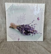 OBRAZ NA PŁÓTNIE LAWENDA 28 × 28 × 1,5 cm