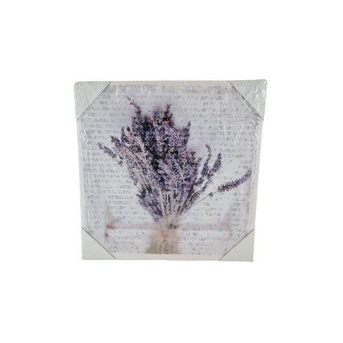 OBRAZ NA PŁÓTNIE LAWENDA 28 × 28 × 1,5 cm