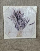 OBRAZ NA PŁÓTNIE LAWENDA 28 × 28 × 1,5 cm