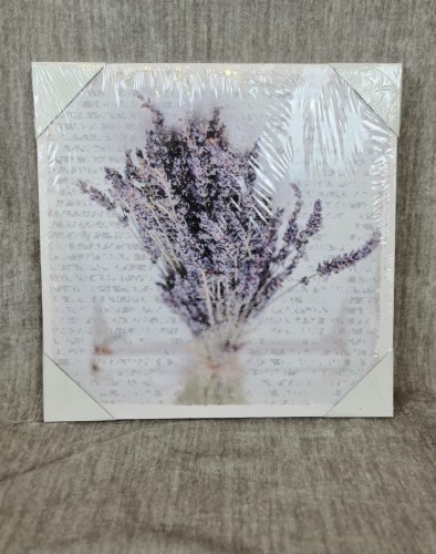 OBRAZ NA PŁÓTNIE LAWENDA 28 × 28 × 1,5 cm