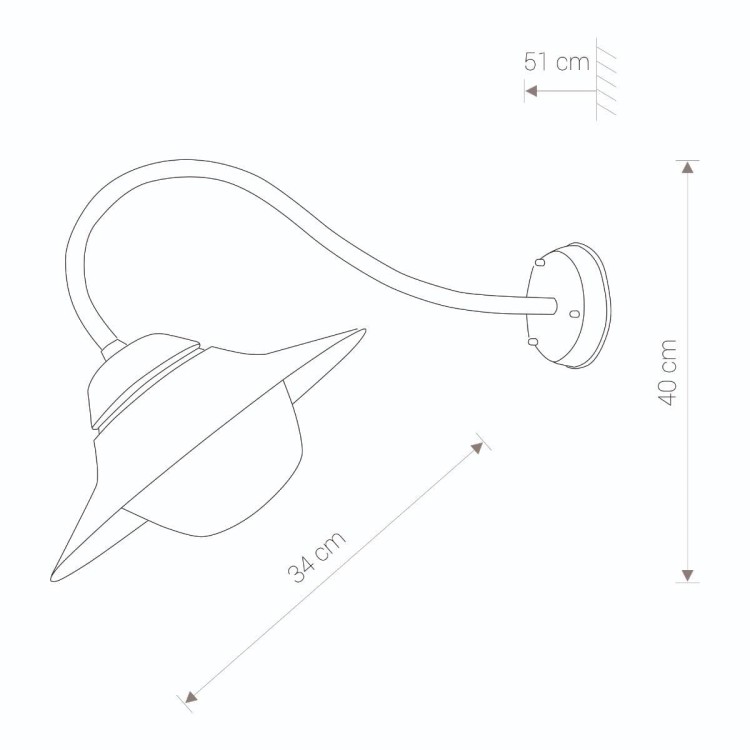 LAMPA ZEWNĘTRZNA KINKIET MARINA 9096