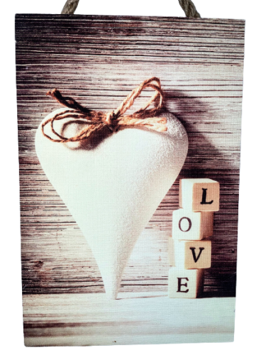 TABLICZKA MOTYWACYJNA MDF 20X30CM LOVE