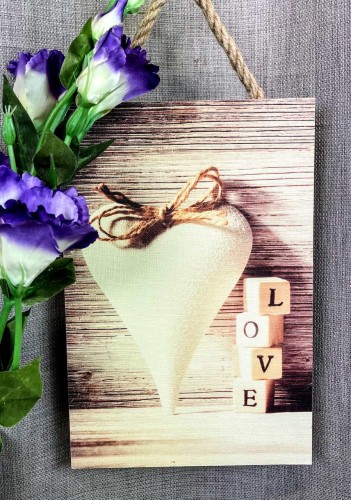TABLICZKA MOTYWACYJNA MDF 20X30CM LOVE
