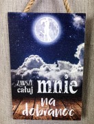 TABLICZKA MOTYWACYJNA MDF 20X30CM CAŁUJ MNIE