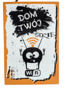 TABLICZKA MOTYWACYJNA MDF 20X30CM WIFI