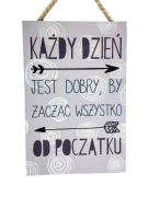 TABLICZKA MOTYWACYJNA MDF 20X30CM MOTYWATOR