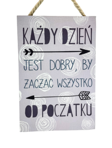 TABLICZKA MOTYWACYJNA MDF 20X30CM MOTYWATOR