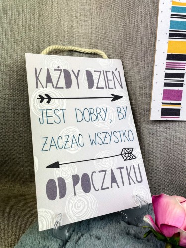 TABLICZKA MOTYWACYJNA MDF 20X30CM MOTYWATOR