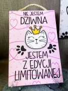 TABLICZKA MOTYWACYJNA MDF 20X30CM JESTEM Z EDYCJI LIMITOWANEJ