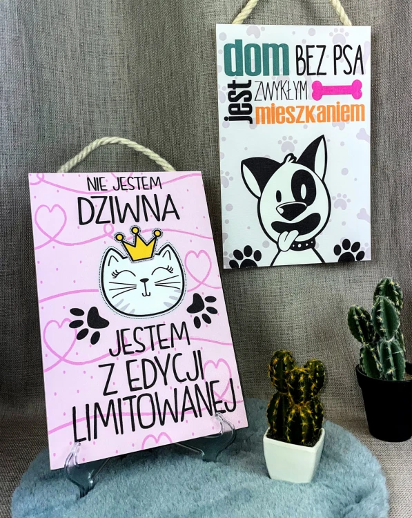 TABLICZKA MOTYWACYJNA MDF 20X30CM JESTEM Z EDYCJI LIMITOWANEJ