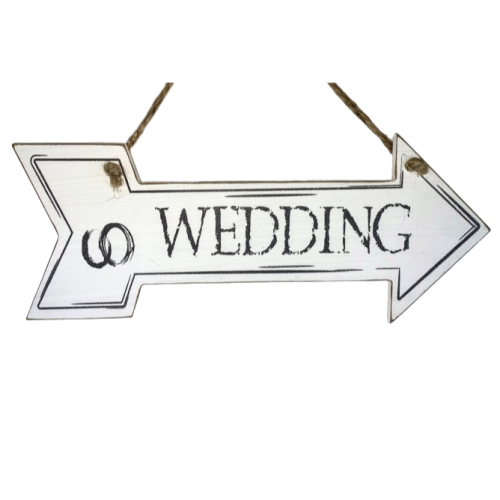 TABLICZKA DREWNIANA DROGOWSKAZ ŚLUB WEDDING