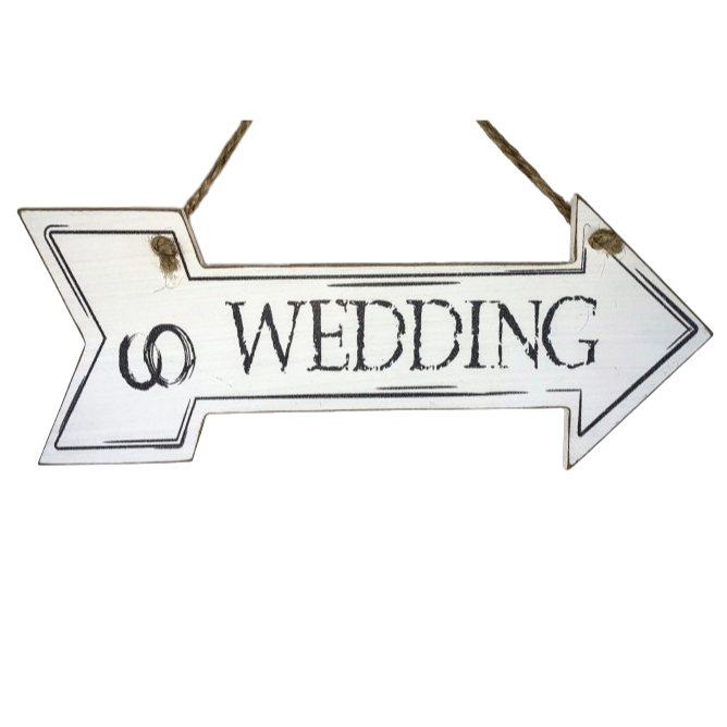 TABLICZKA DREWNIANA DROGOWSKAZ ŚLUB WEDDING