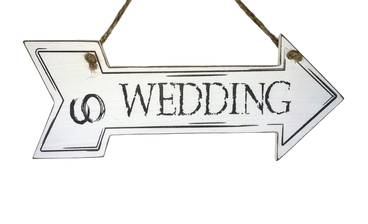 TABLICZKA DREWNIANA DROGOWSKAZ ŚLUB WEDDING