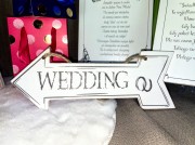 TABLICZKA DREWNIANA DROGOWSKAZ ŚLUB WEDDING