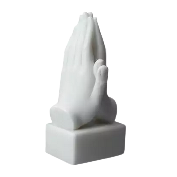 FIGURKA DŁONIE MODLĄCE SIĘ ALABASTER GRECKI 13cm