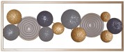 DEKORACJA ŚCIENNA METALOWA - MAŁE KÓŁKA 23x3x61