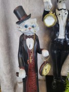 FIGURKA KOT Z ZEGARKIEM ZEGAREM