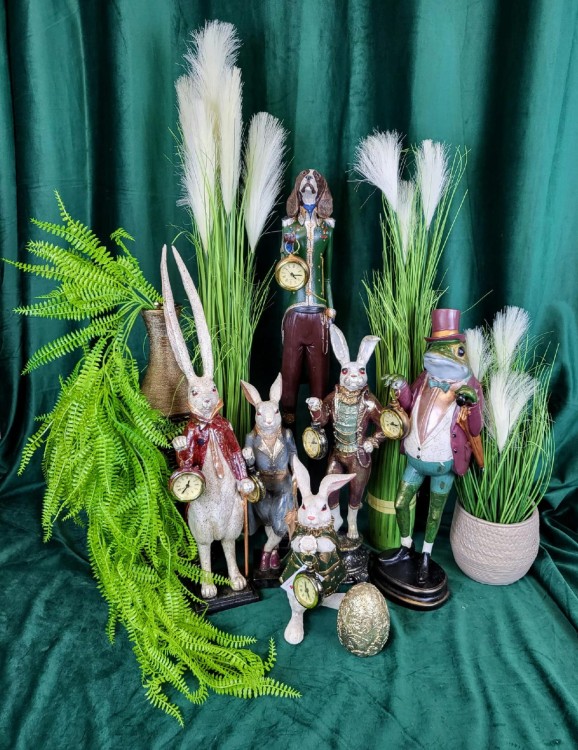 FIGURKA KOT Z ZEGARKIEM ZEGAREM