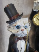 FIGURKA KOT Z ZEGARKIEM ZEGAREM