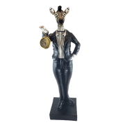 FIGURKA ZEBRA Z ZEGARKIEM ZEGAREM
