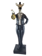 FIGURKA ZEBRA Z ZEGARKIEM ZEGAREM