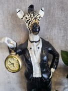 FIGURKA ZEBRA Z ZEGARKIEM ZEGAREM