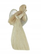 ZAWIESZKA ANIOŁ Z WŁÓKNA ABACA 20 CM