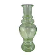 WAZON ŚWIECZNIK VENICE H15,5 CM SOFT GREEN mix WZORÓW