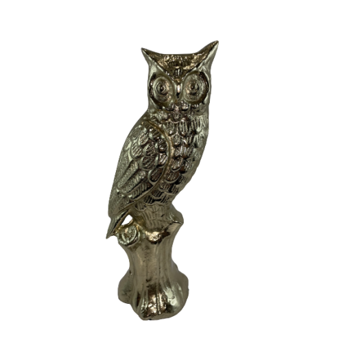FIGURKA SOWA ZŁOTA 23,5 CM