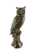 FIGURKA SOWA ZŁOTA 23,5 CM