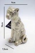 FIGURKA GEPARD SREBRNY 15 CM