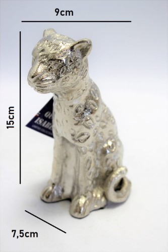 FIGURKA GEPARD SREBRNY 15 CM