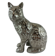 FIGURKA KOT SREBRNY 16,5 CM