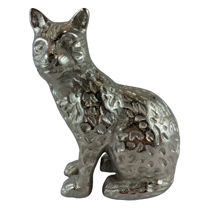 FIGURKA KOT SREBRNY 16,5 CM
