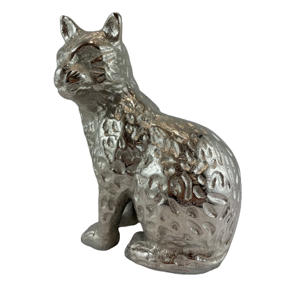 FIGURKA KOT SREBRNY 16,5 CM