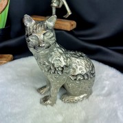 FIGURKA KOT SREBRNY 16,5 CM