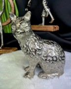 FIGURKA KOT SREBRNY 16,5 CM