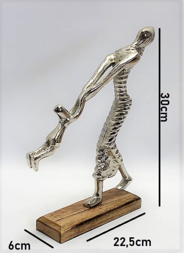 FIGURKA MAMA Z DZIECKIEM SREBRNA  30CM