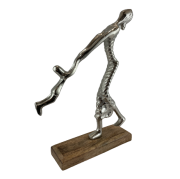 FIGURKA MAMA Z DZIECKIEM SREBRNA  30CM