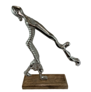 FIGURKA MAMA Z DZIECKIEM SREBRNA  30CM
