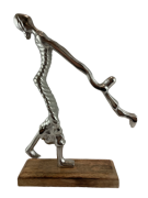 FIGURKA MAMA Z DZIECKIEM SREBRNA  30CM