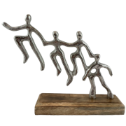 FIGURKA PRZYJACIELE RODZINA SREBRNA 20CM
