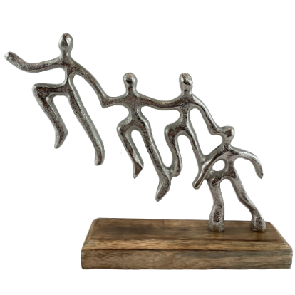 FIGURKA PRZYJACIELE RODZINA SREBRNA 20CM