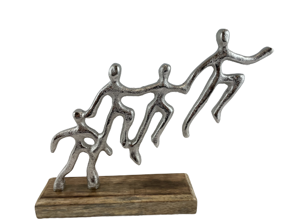 FIGURKA PRZYJACIELE RODZINA SREBRNA 20CM