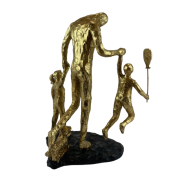 FIGURKA STOJĄCA RODZINA ZŁOTA 28,5CM